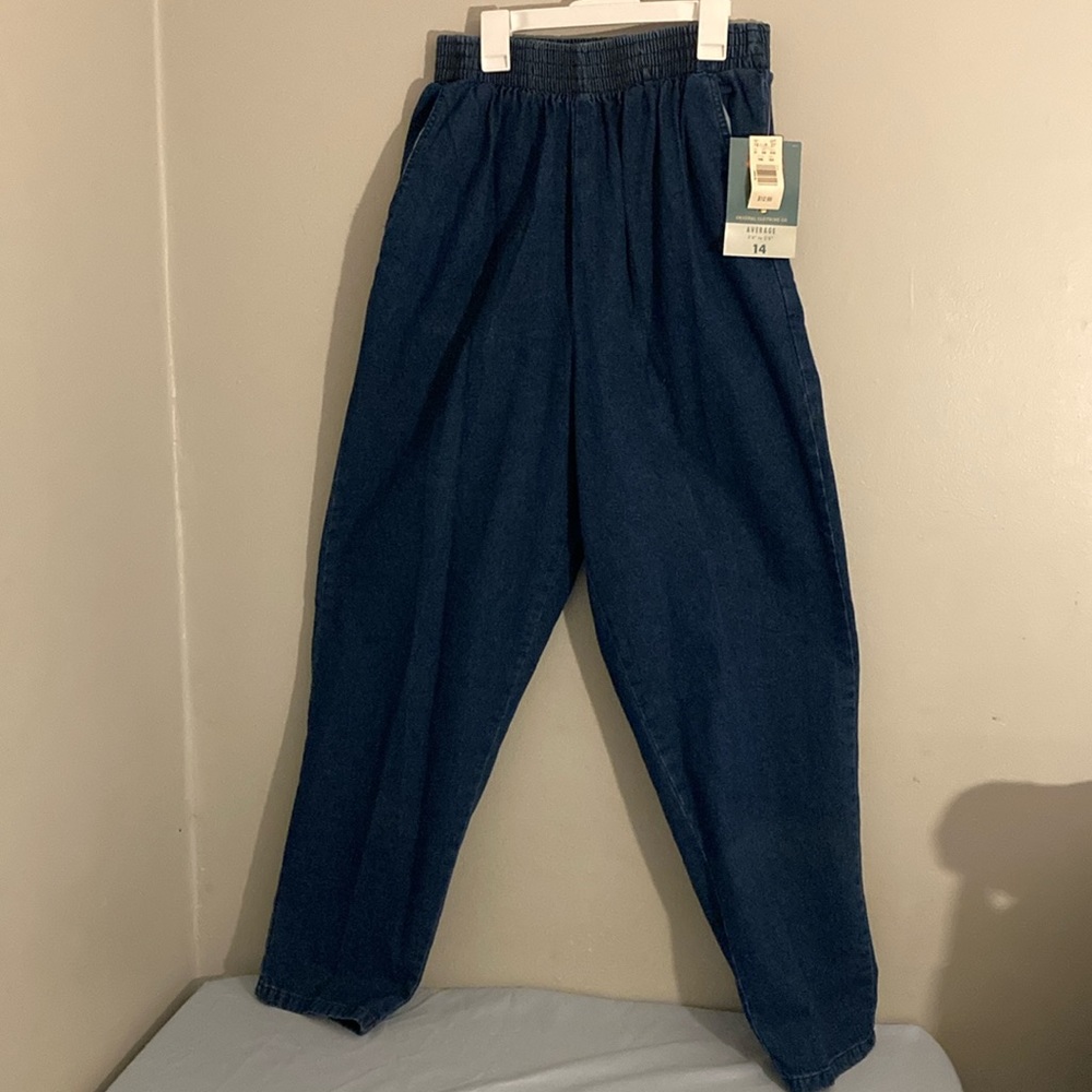 Vintage BNWT Route 66 elastic waist straight jeans